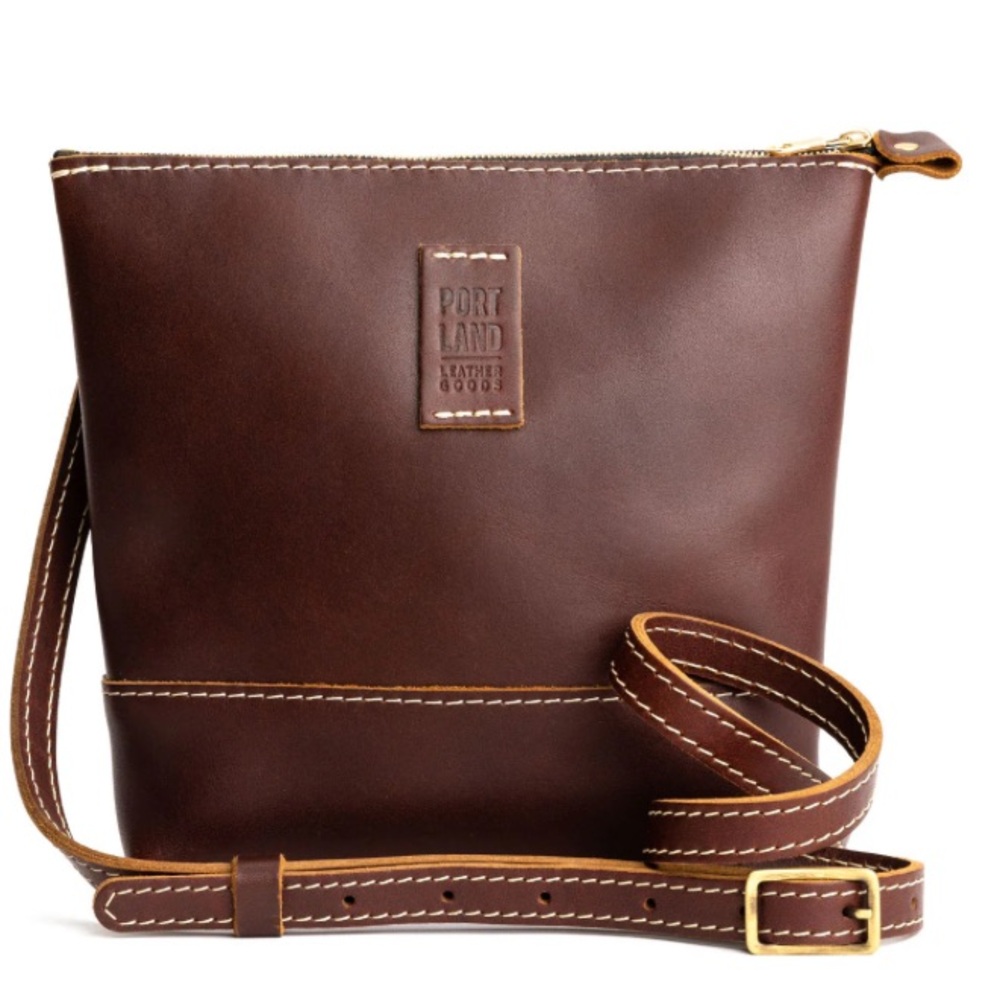 Like new Portland leather goods festival bag